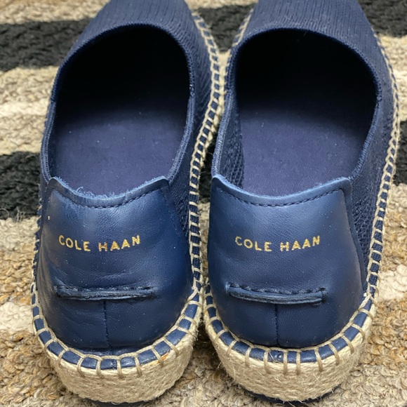 Sz8(7.5)⭐️Brand New Cole Hahn Navy Cloud Espadrilles. Never worn - Picture 2 of 4